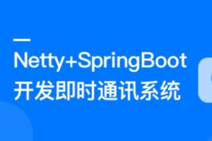 Netty+SpringBoot开发即时通讯系统|ppt齐全|完结无秘15章